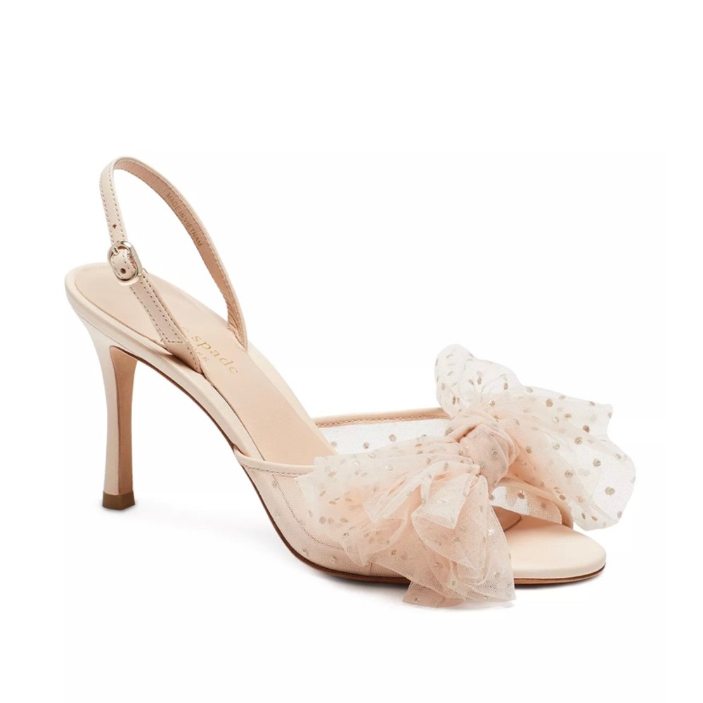 Kate Spade Rose sling back heels